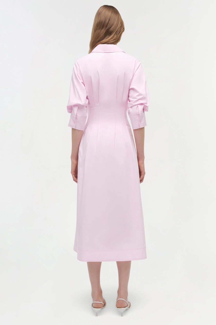 JAZZ COTTON MIDI DRESS IN TULIP