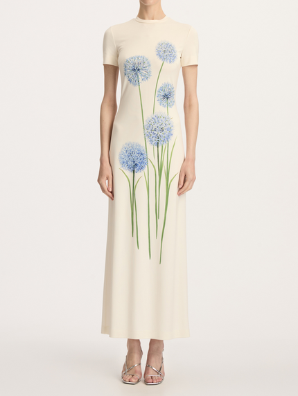 SHORT SLEEVE ALLIUMS JERSEY DRESS