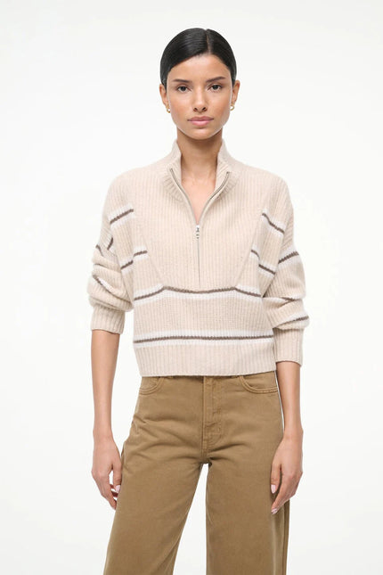 CROPPED HAMPTON CASHMERE SWEATER
