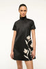 MINI ILANA DRESS BLACK SATIN