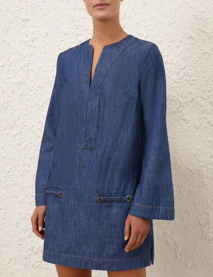 WYLIE DENIM TUNIC DRESS