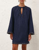 RHIANNON FRINGE DENIM MINI