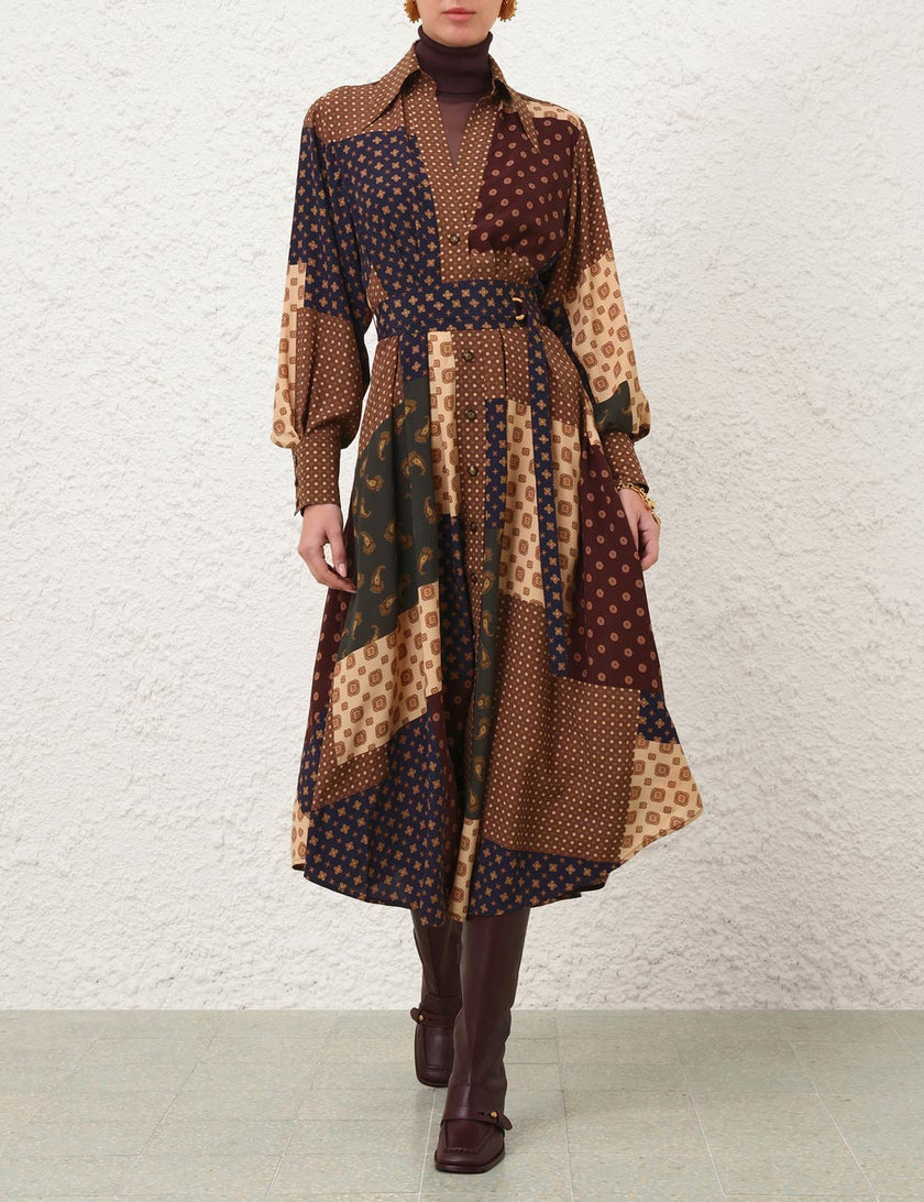 TUCK MIDI DRESS