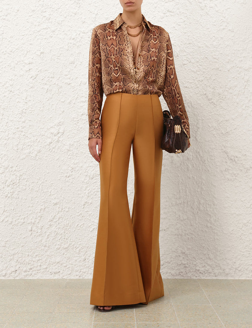 HYPNOTIC WOOL SILK SLIM FLARE