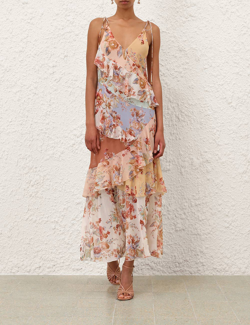 AWAKEN FRILLED SLIP DRESS
