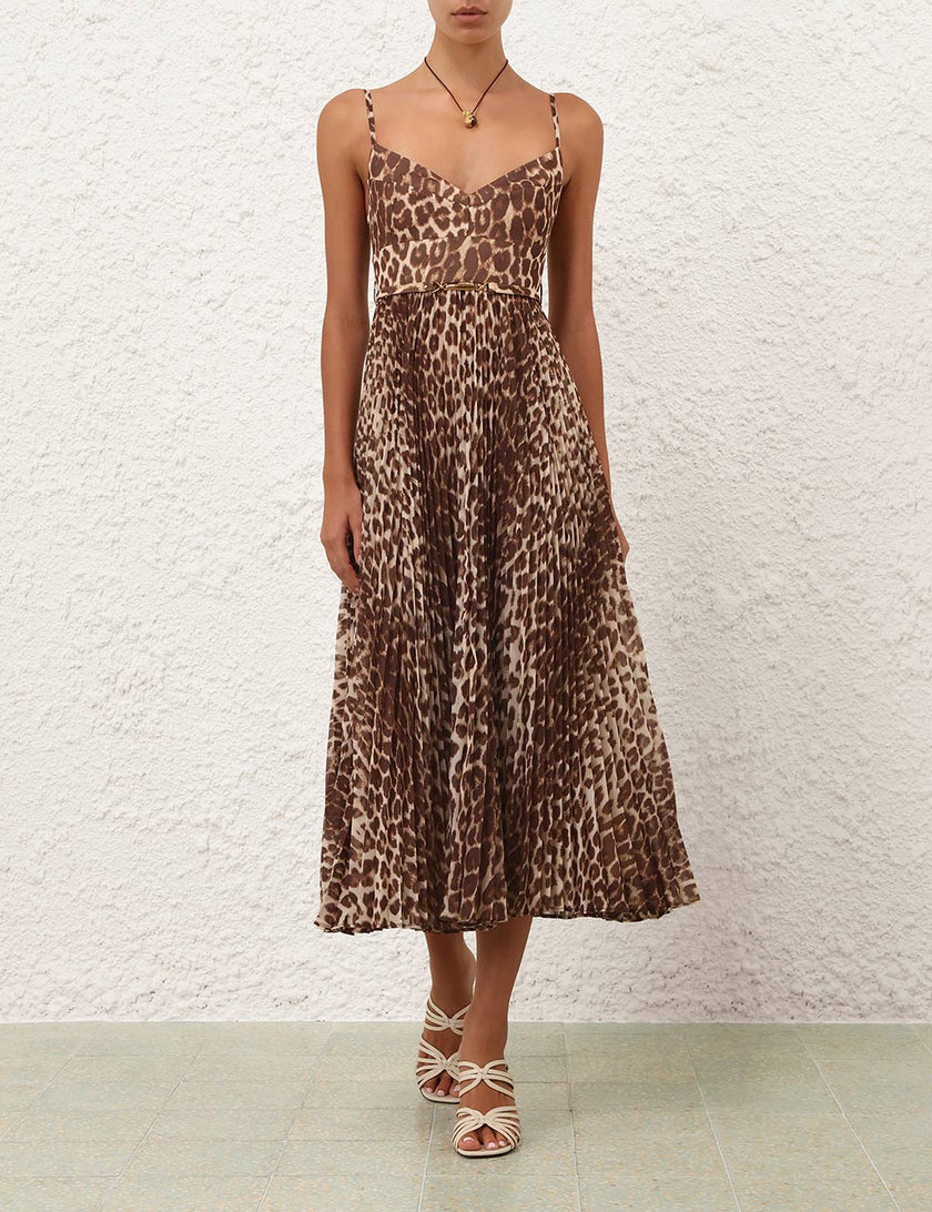 SUNRAY PLEATED PICNIC DRESS