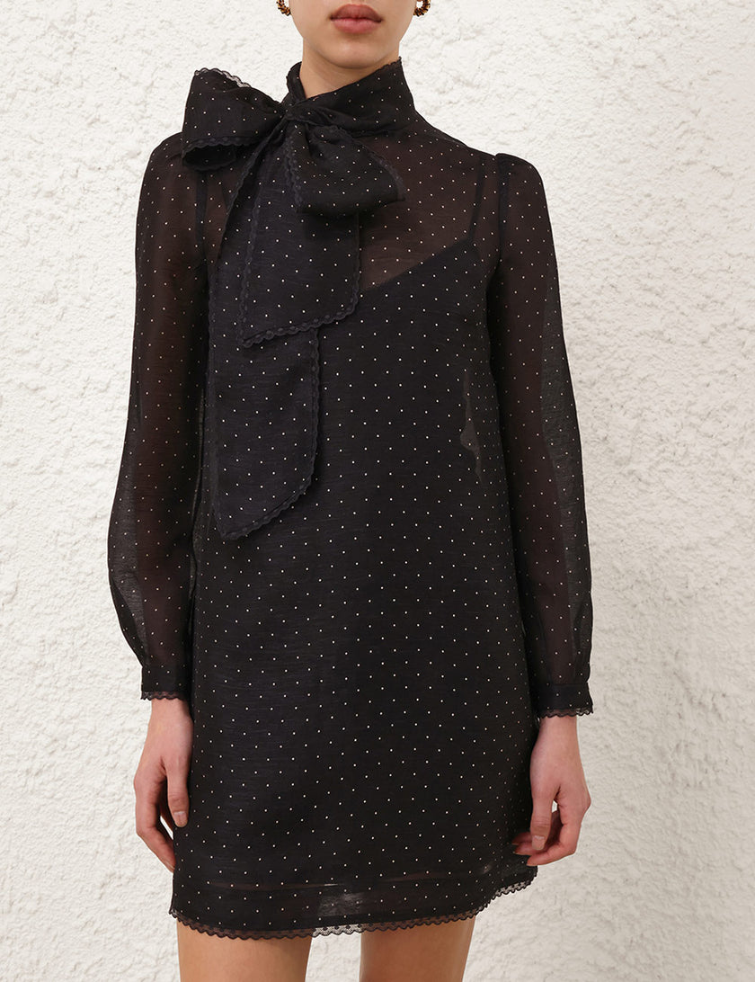 DREAM PUSSYBOW MINI DRESS