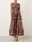 MAHON WAISTED MAXI DRESS