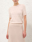 HYPNOTIC BEADED KNIT TEE