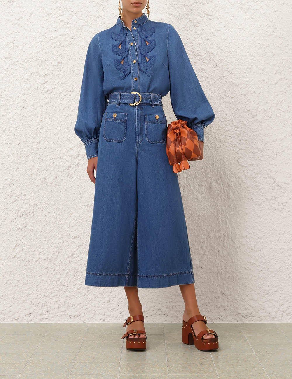 DENIM CULOTTE