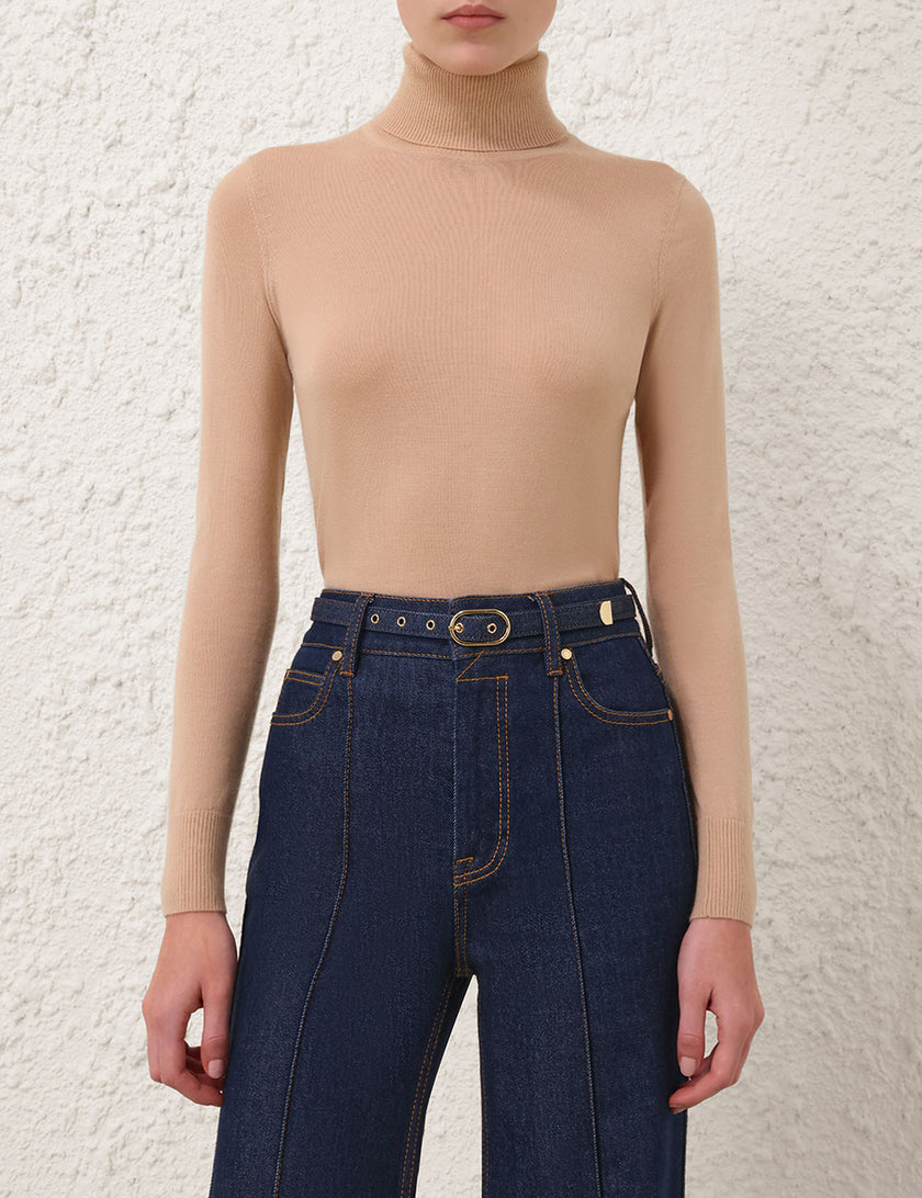 CASHMERE TURTLENECK SWEATER