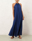 ASTER GATHERED BEAD MAXI DRESS