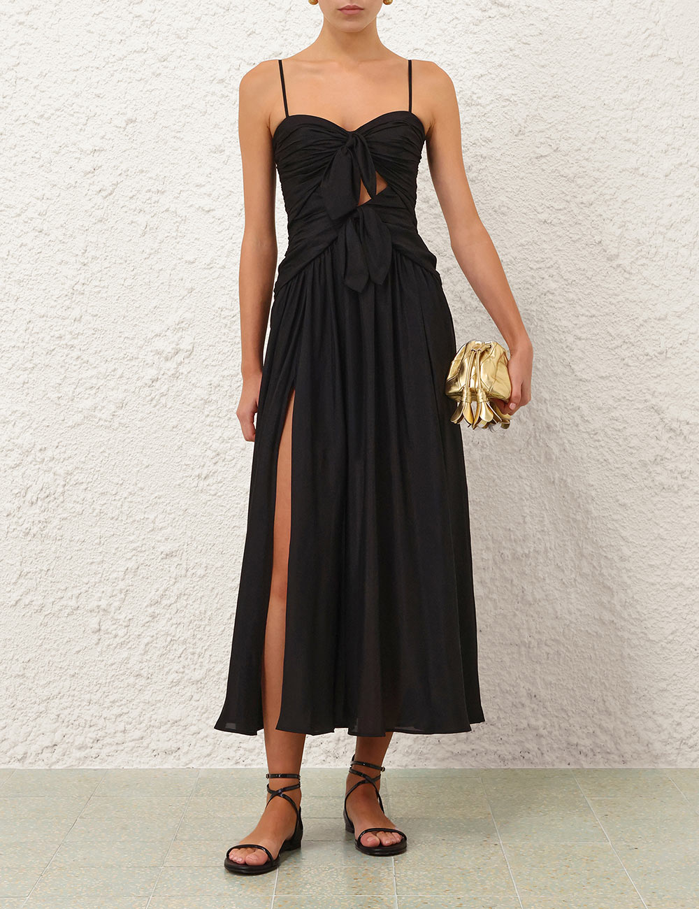 ASTER SCARF MIDI DRESS