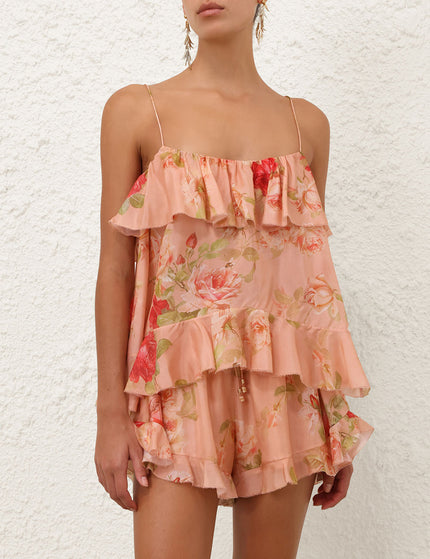 ROSELIGHT FRILL CAMI TOP
