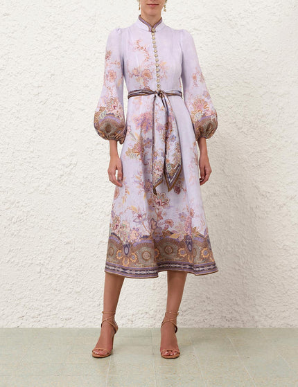 LUNA BUTTON MIDI DRESS