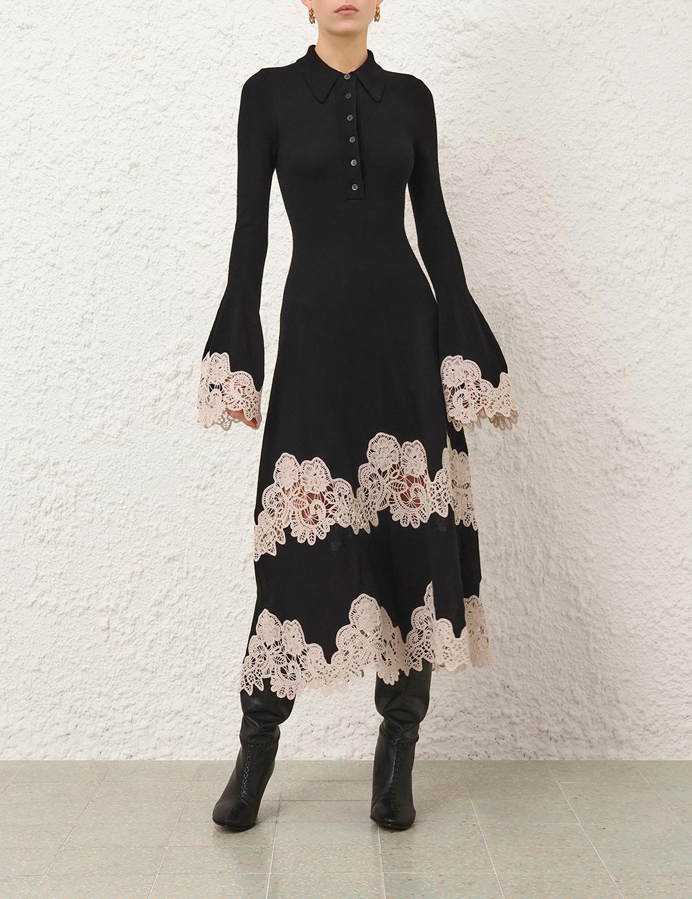 VALIANT MERINO LACE DRESS