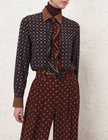 RELAXED SHIRT IN MULTI GEO PRINT