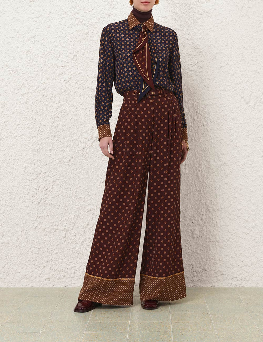 PYJAMA PANT IN MULTI GEO PRINT