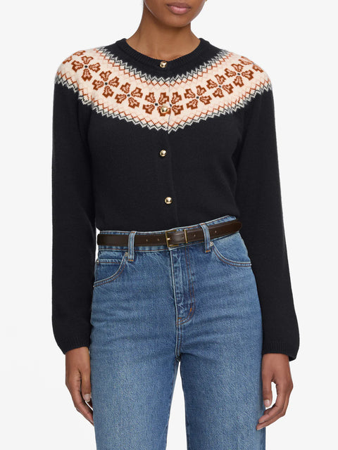 THE CASHMERE FAIRISLE CARDI