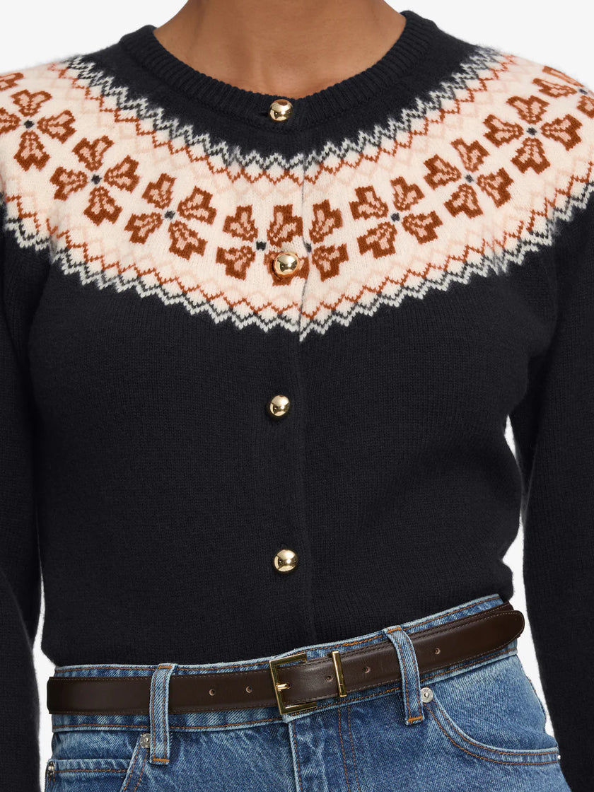 THE CASHMERE FAIRISLE CARDI
