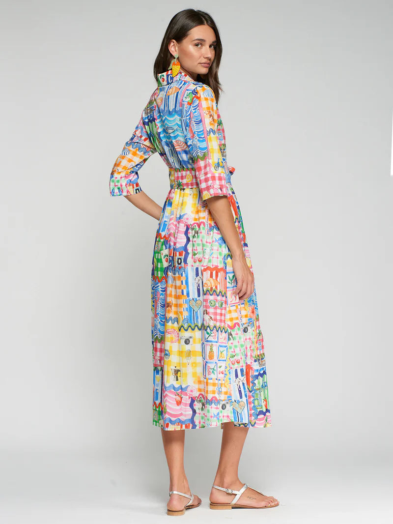 PRINTED CAPRI DRESS