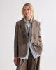 TWO FACED BLAZER IN FANCY WOOL FLANNEL