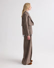 TWO FACED BLAZER IN FANCY WOOL FLANNEL