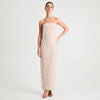 RAMONA STRAPLESS FRINGE MAXI STRAIGHT DRSS