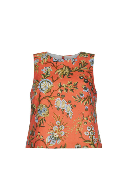MACKENZIE TOP IN CLOVER ORANGE