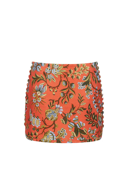 ROSELAND SKIRT IN CLOVER ORANGE