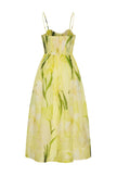 ALBA MIDI DRESS IN LILLIAN LEMON