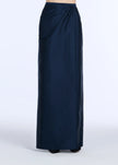 SOFT TAFFETA FAUX WRAP SKIRT