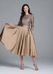 STRETCH SEQUIN THREE QUARTER SLEEVE BALLET NECK TOP