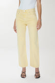 LEXI MID RISE BOWED STRAIGHT JEAN IN DAY GLOW