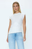 NYA DRAPED TEE IN LE BLANC