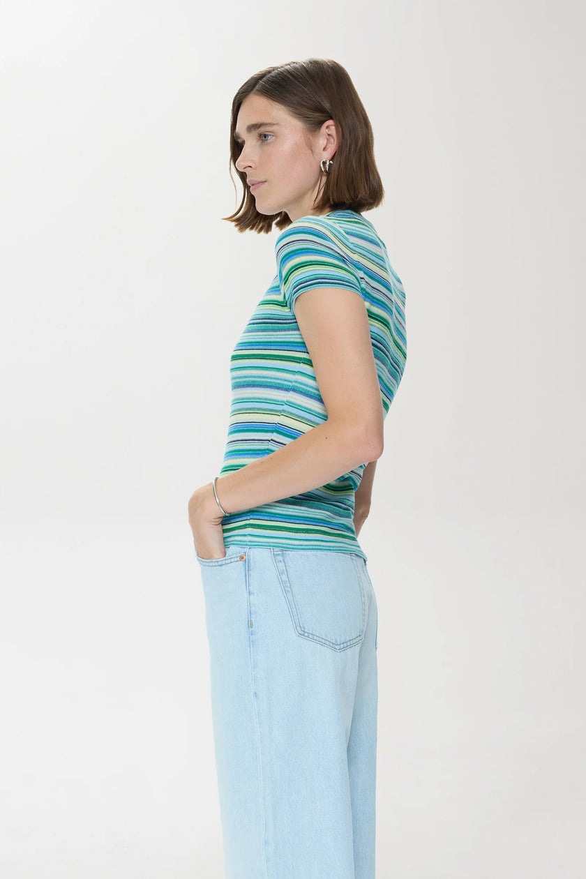 SELENE SHORT SLEEVE SWEATER TEE