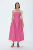 SADEE OPEN BACK DRESS IN MAGENTA STRIPE