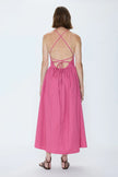 SADEE OPEN BACK DRESS IN MAGENTA STRIPE