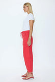 SABRINA CURVED UTILITY PANT IN MARASCHINO
