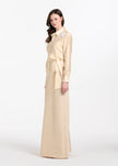 TAFFETA BLOUSE WITH CRYSTAL PEONY