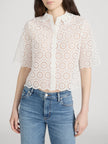 THE PETAL EYELET SHIRT