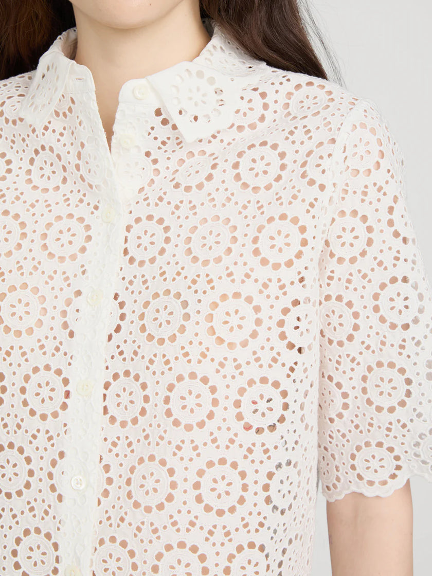 THE PETAL EYELET SHIRT