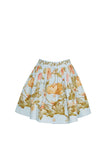BETTY MINI SKIRT IN LOCKWOOD FLORA SKY