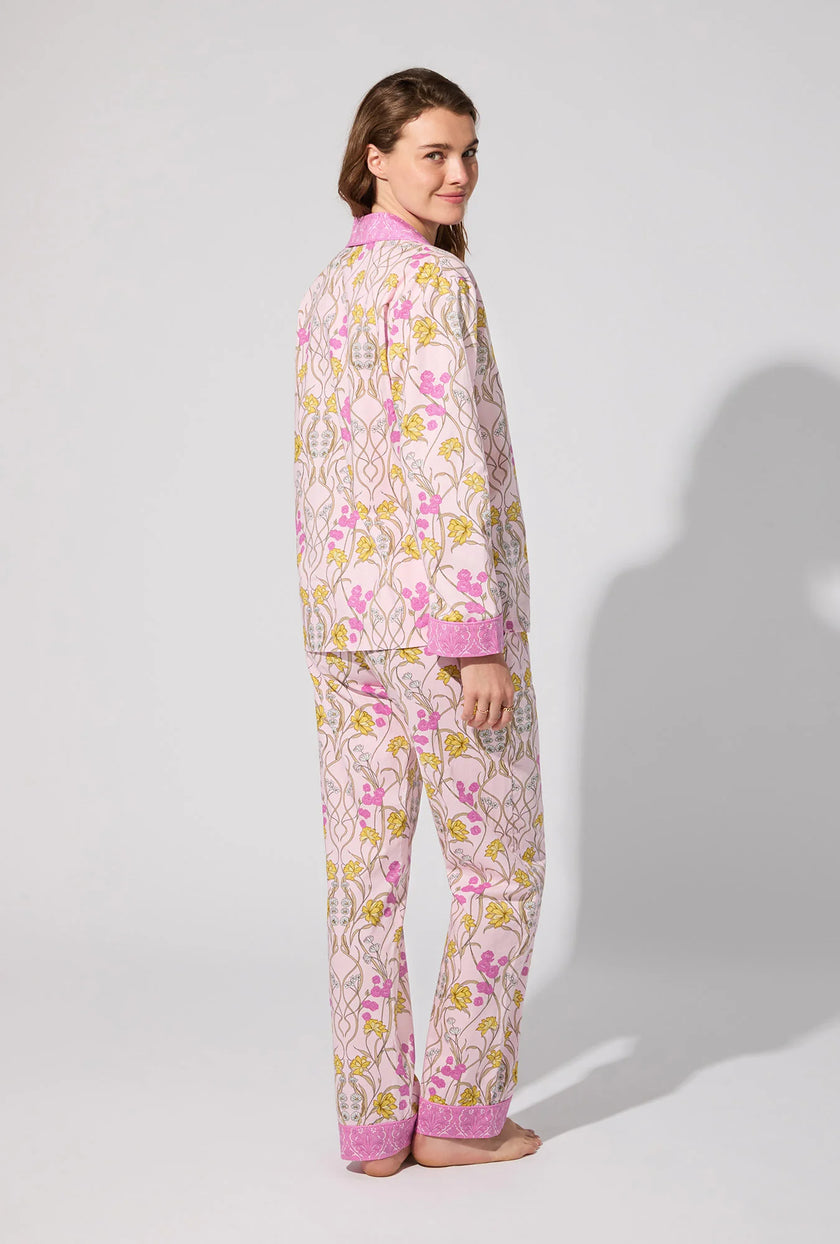 LONG SLEEVE CLASSIC WOVEN COTTON POPLIN PJ SET