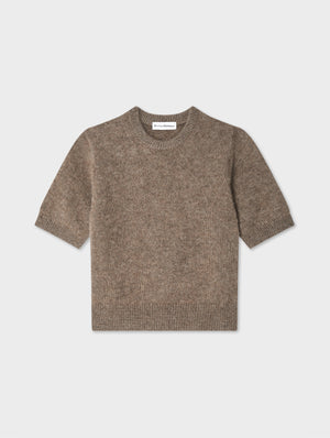 BRUSHED CASHMERE TEE