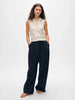 CASHMERE CABLE SLEEVELESS POLO