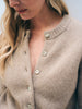 CASHMERE SHORT SLEEVE CARDIGAN