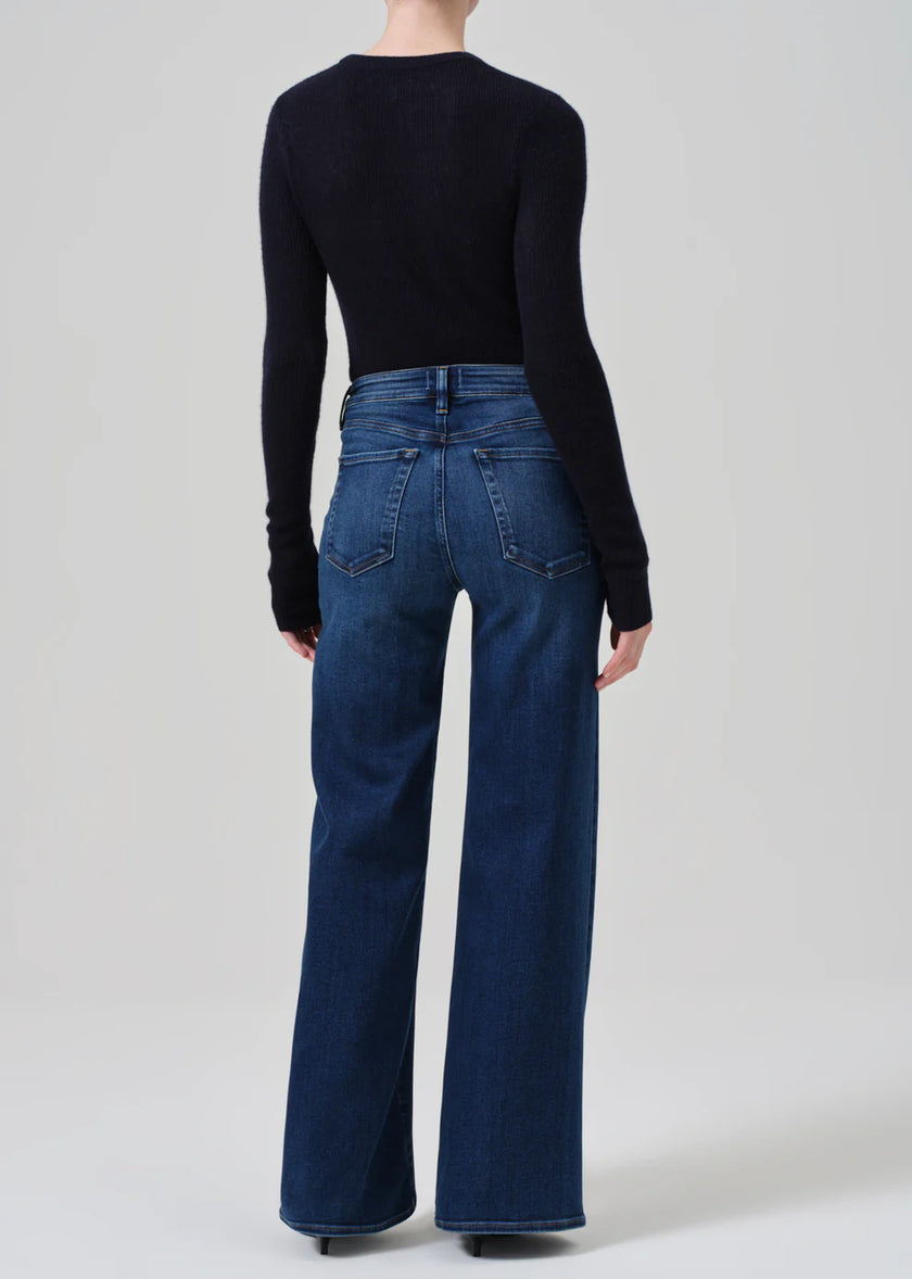 RAVEN PATCH POCKET WIDE LEG JEAN