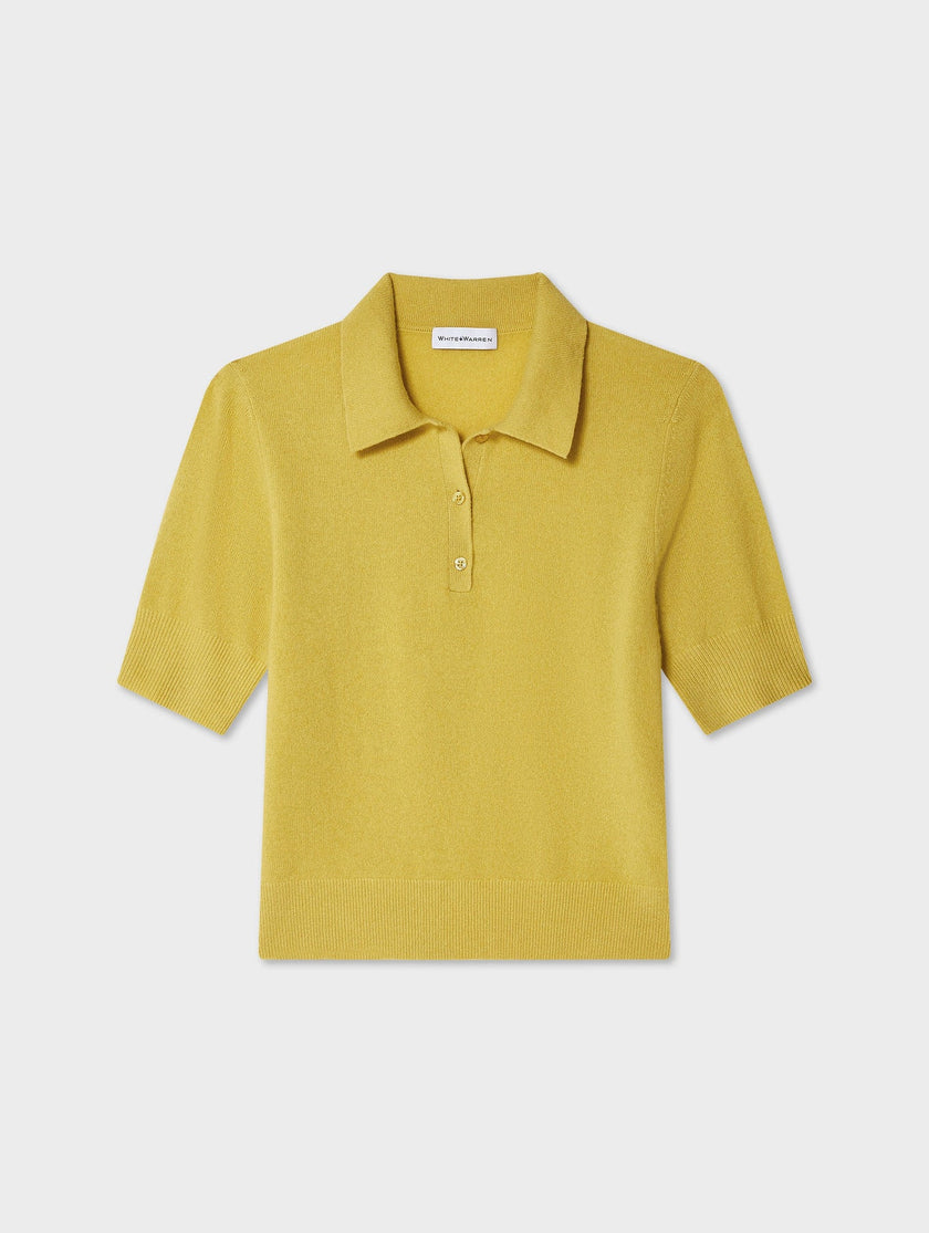 CASHMERE POLO TOP