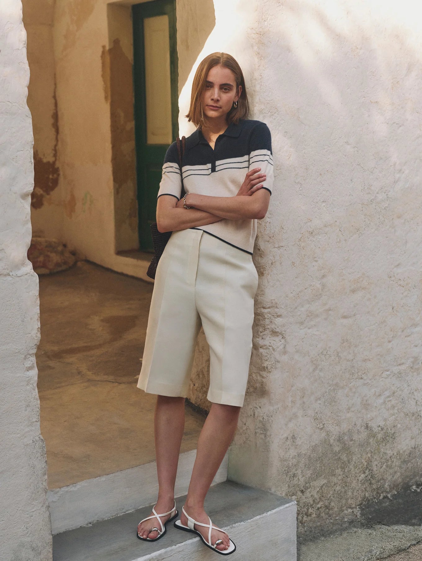 CASHMERE POLO TOP